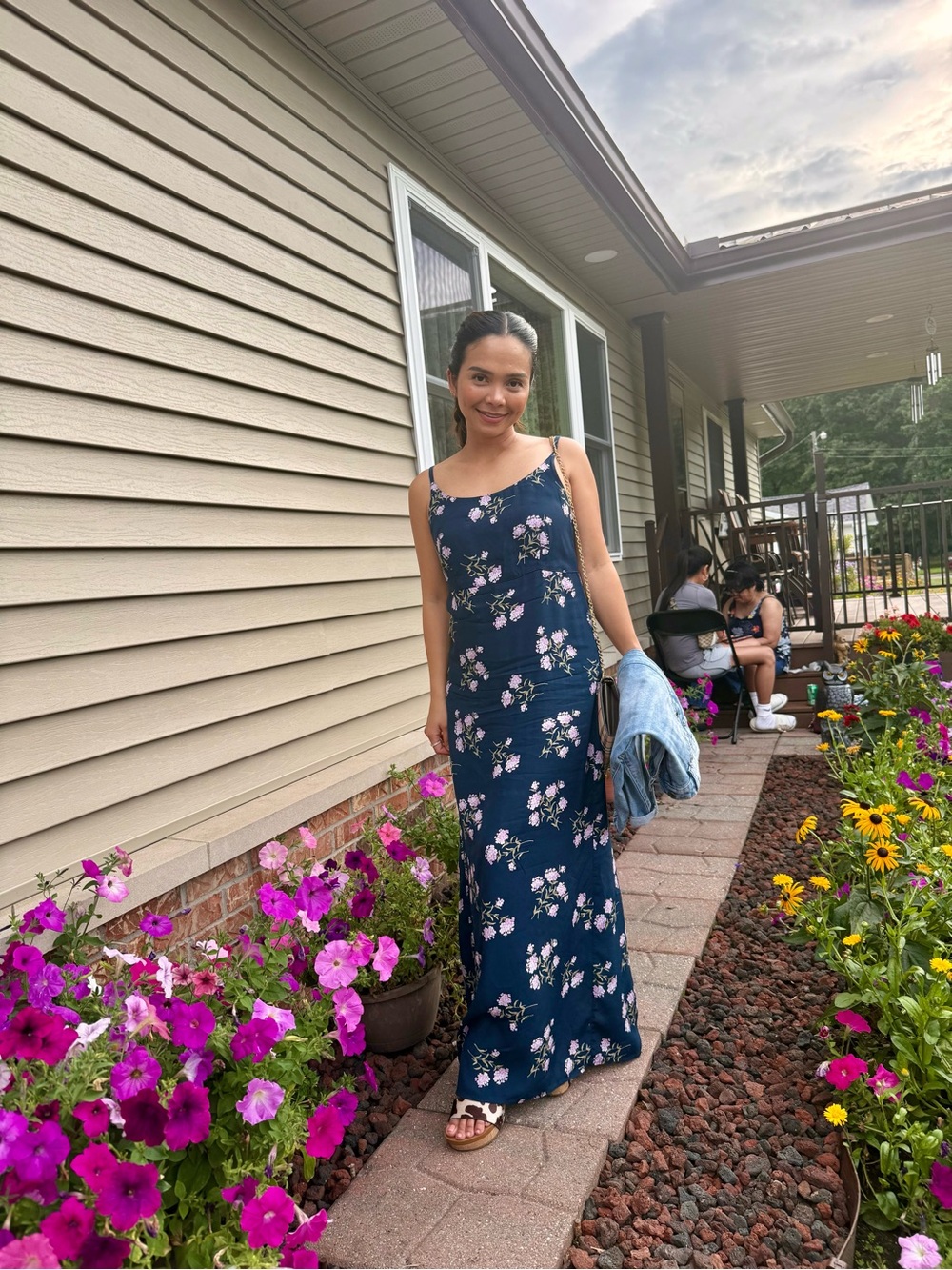 Vintage GAP Floral Cami Maxi 1990s Dress - Picture 1 of 3